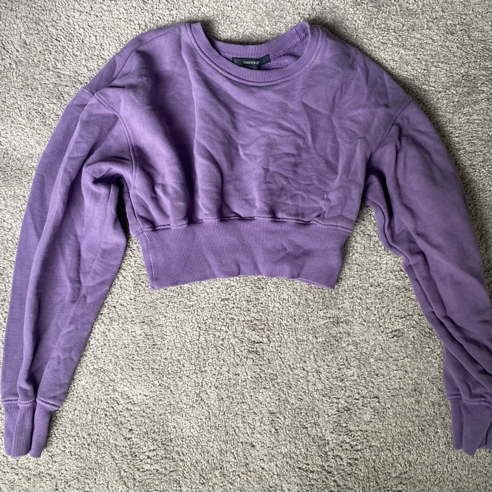 forever 21 cropped sweater